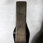 Japanese Antique Shinto Shinkyo Sacred Mirror Wooden Stand Bronze Alloy BOSa6715