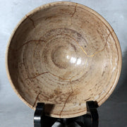 Antique Japanese E-Karatsu Chawan Tea Bowl Edo Period Kintsugi Repair Wooden Box14