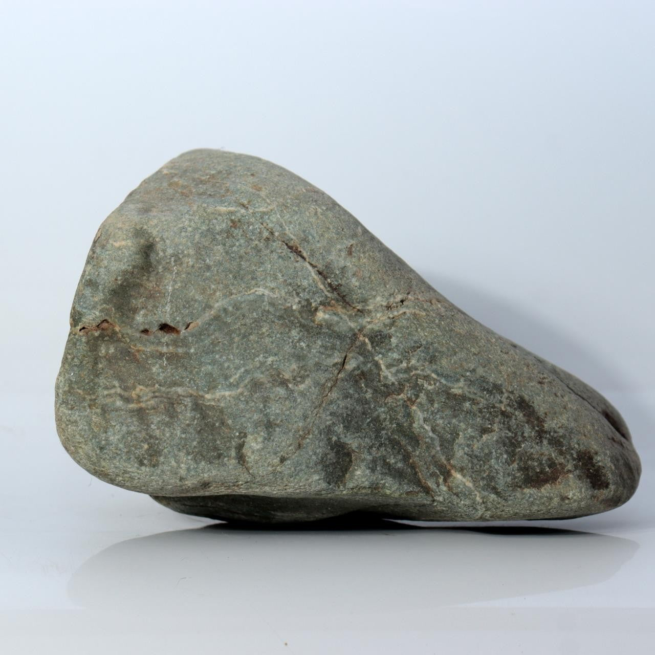 Vintage Japanese Suiseki Viewing Stone with Carved Wooden Daiza Base11