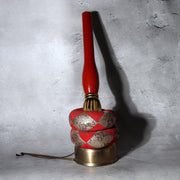 Japanese Vintage Shinto Suzu Bell with Braided Worship Rope Shrine Tassel 99cm7