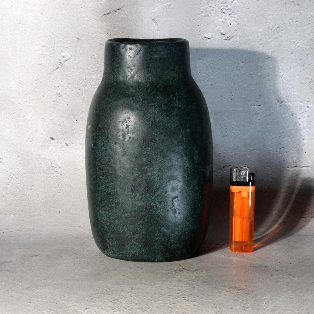 Japanese Bronze Flower Vase Ubu-Yoshi Nishi Professor Tokyo University of Arts1