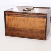 Vintage Japanese Small Cabinet Drawer Kurogaki Black Persimmon Style Wood Box5