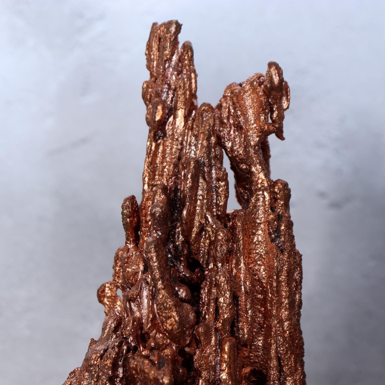 2.3kg Japanese Copper Drip Sculpture Gold & Silver Bearing Auriferous Metal Art5