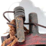 Antique Japanese Edo Matchlock Powder Flask with Gourd Hinawaju Accessory WO67412