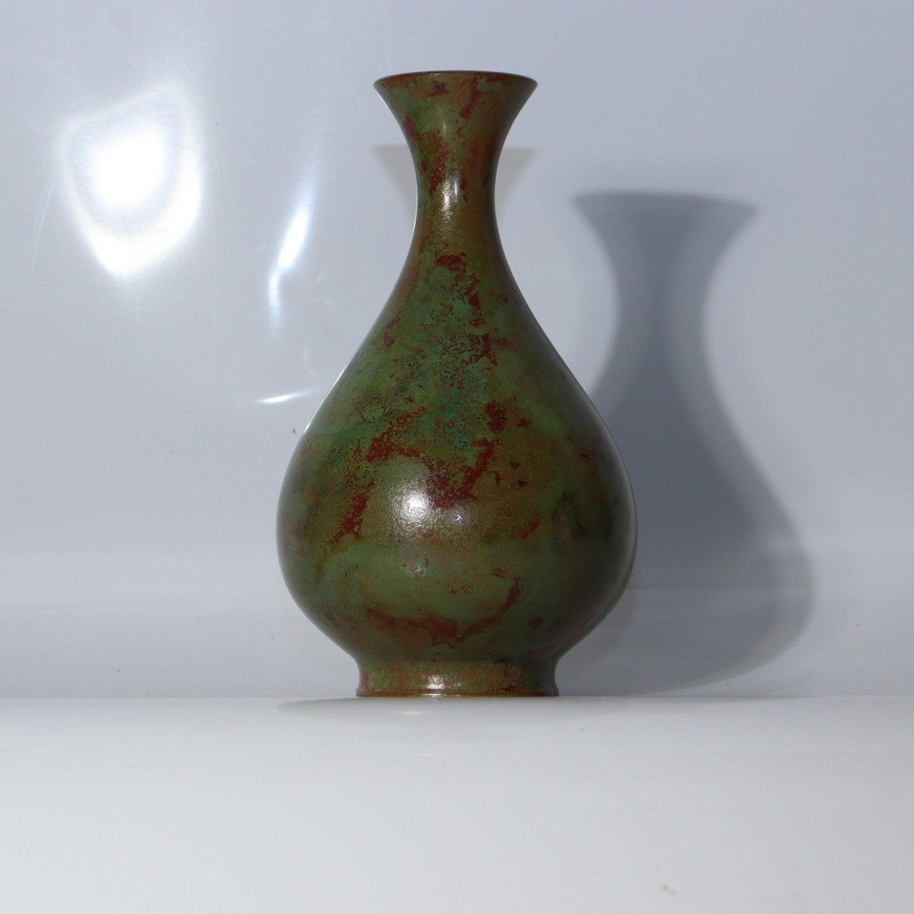 Japanese Vintage Bronze Vase Hana to Onna Yoshihisa Hasegawa Gasan BV75911