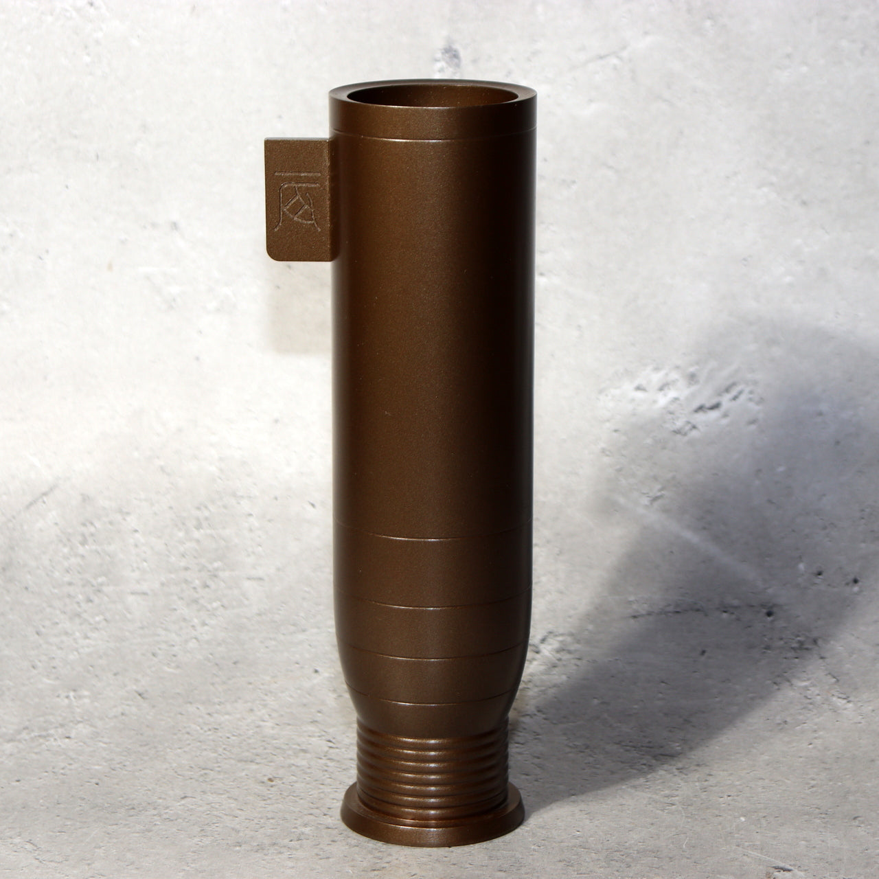 Japanische Bronzevase Hasuda Shugoro Moderne Kunst Minimalistisch Ikebana Signiert BV708