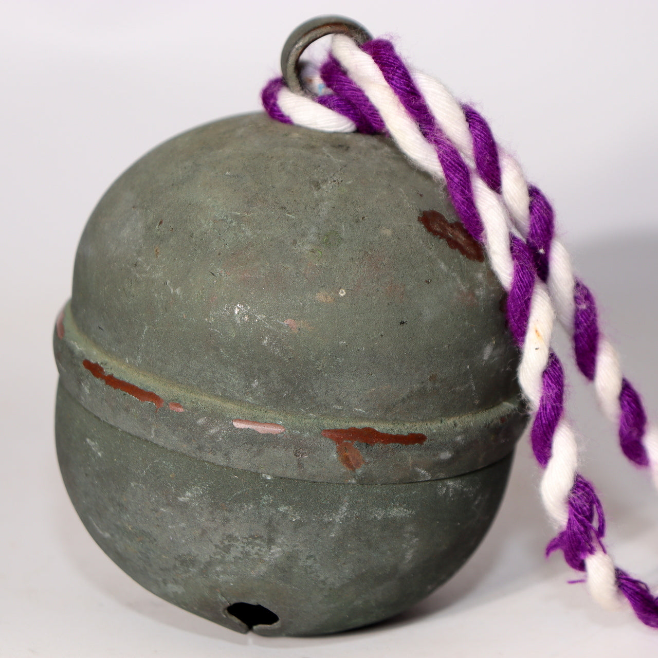 Japanese Antique Bronze Shrine Bell Shinto Suzu Temple Edo Period BOS931