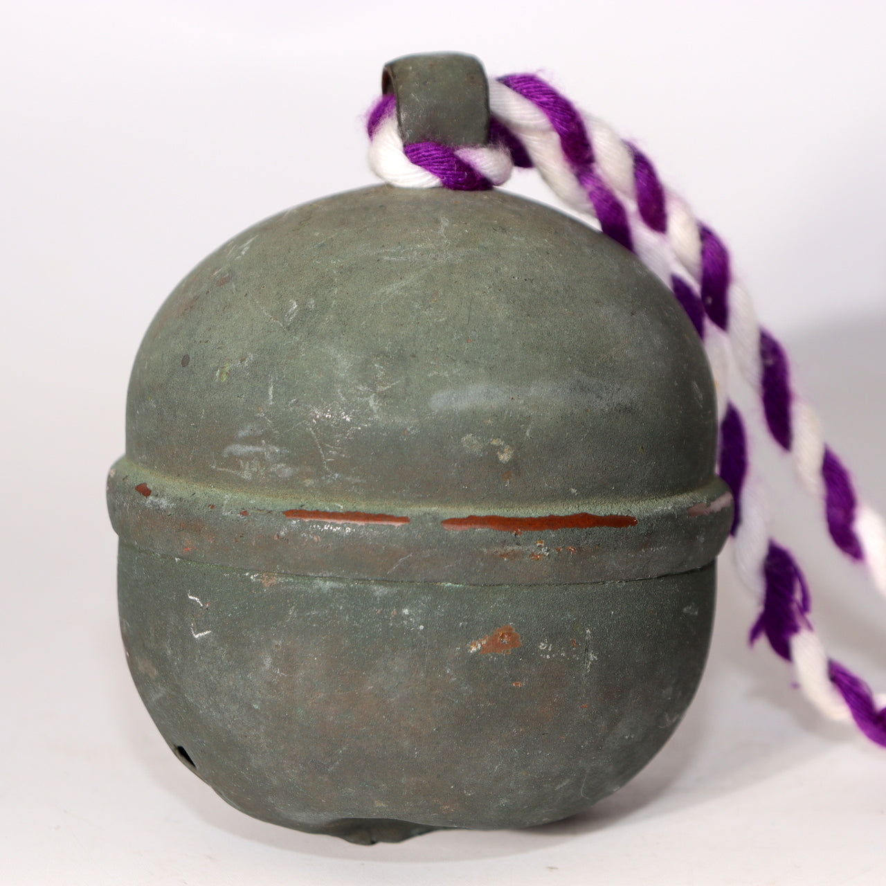 Japanese Antique Bronze Shrine Bell Shinto Suzu Temple Edo Period BOS931