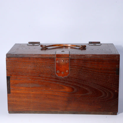 A slightly smaller hanging Inkstone box Kake Suzuri Wooden Japanese WBX278