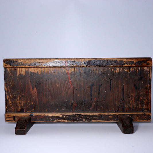 Antique Japanese Aizu Lacquer Craftsman Partition | Work Shield | Edo-Meiji Era