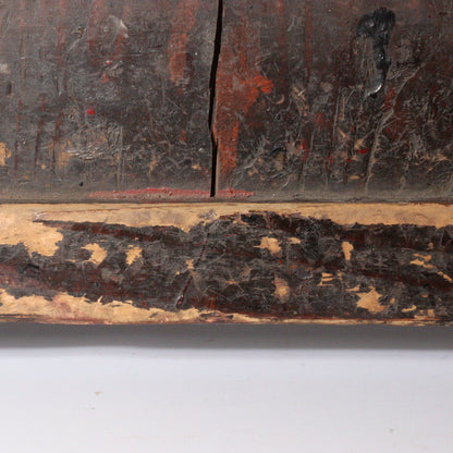Antique Japanese Aizu Lacquer Craftsman Partition | Work Shield | Edo-Meiji Era