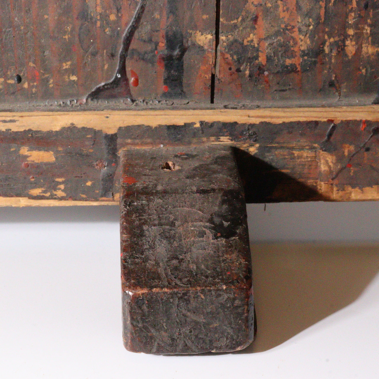 Antique Japanese Aizu Lacquer Craftsman Partition | Work Shield | Edo-Meiji Era