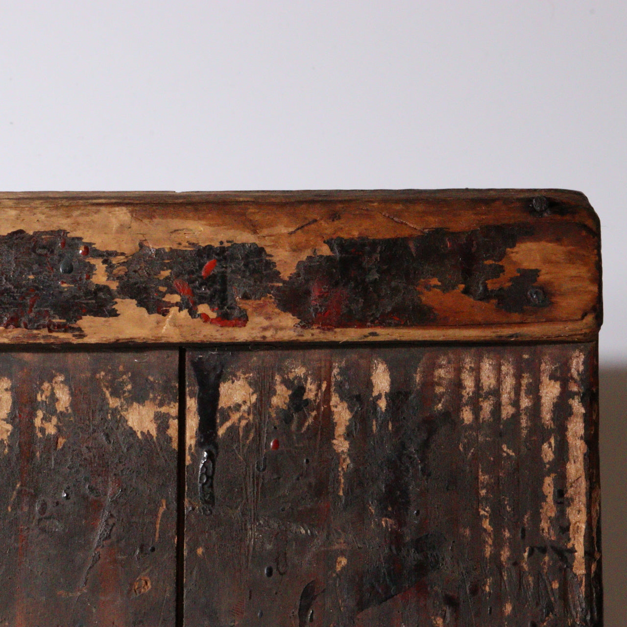 Antique Japanese Aizu Lacquer Craftsman Partition | Work Shield | Edo-Meiji Era