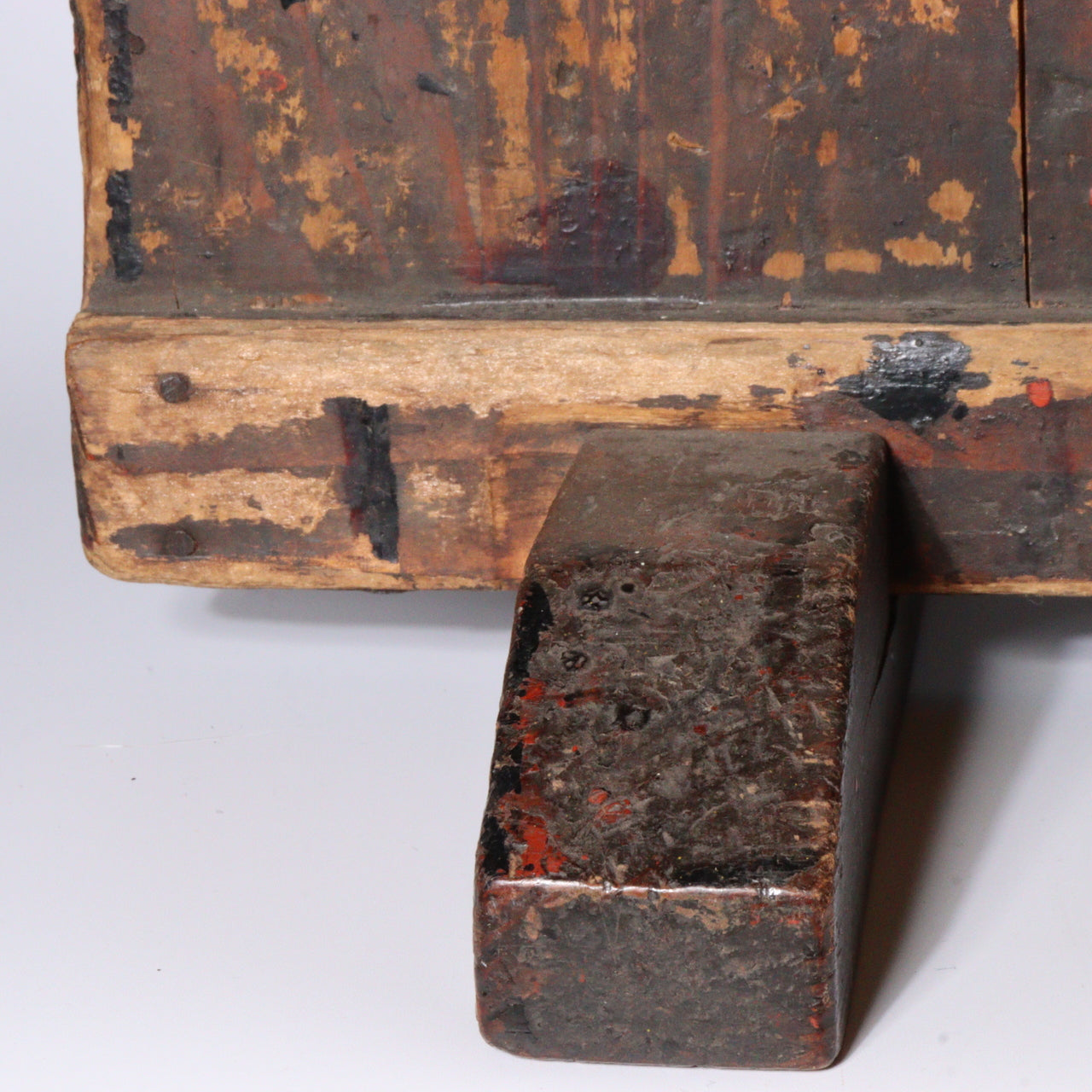Antique Japanese Aizu Lacquer Craftsman Partition | Work Shield | Edo-Meiji Era