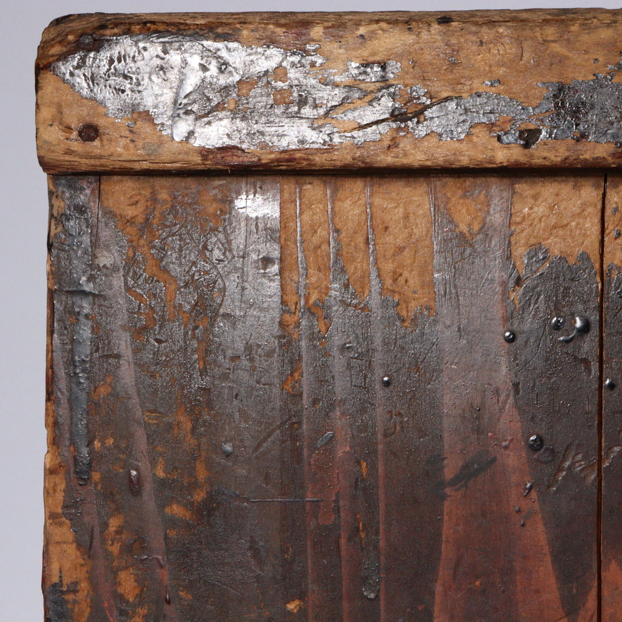 Antique Japanese Aizu Lacquer Craftsman Partition | Work Shield | Edo-Meiji Era
