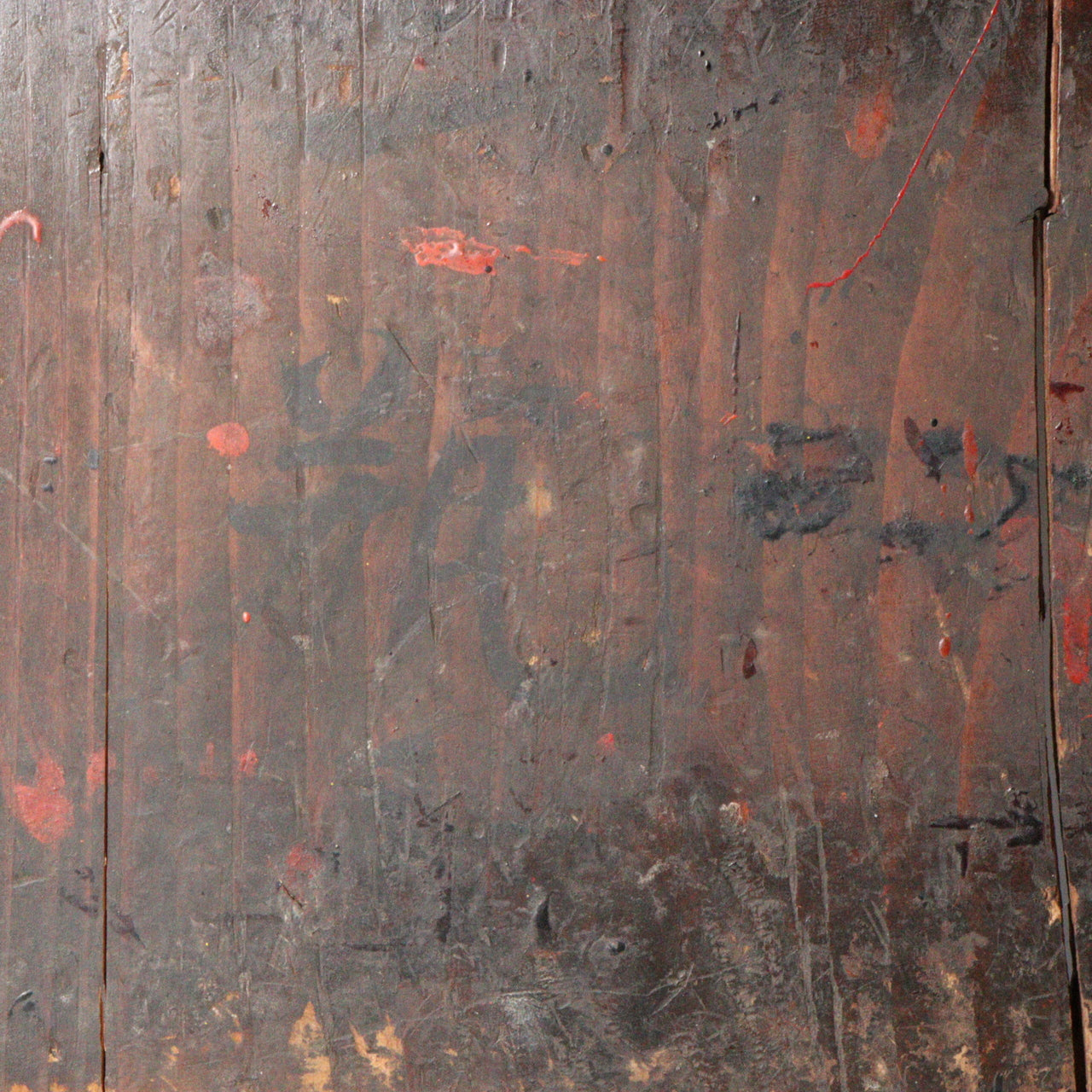 Antique Japanese Aizu Lacquer Craftsman Partition | Work Shield | Edo-Meiji Era