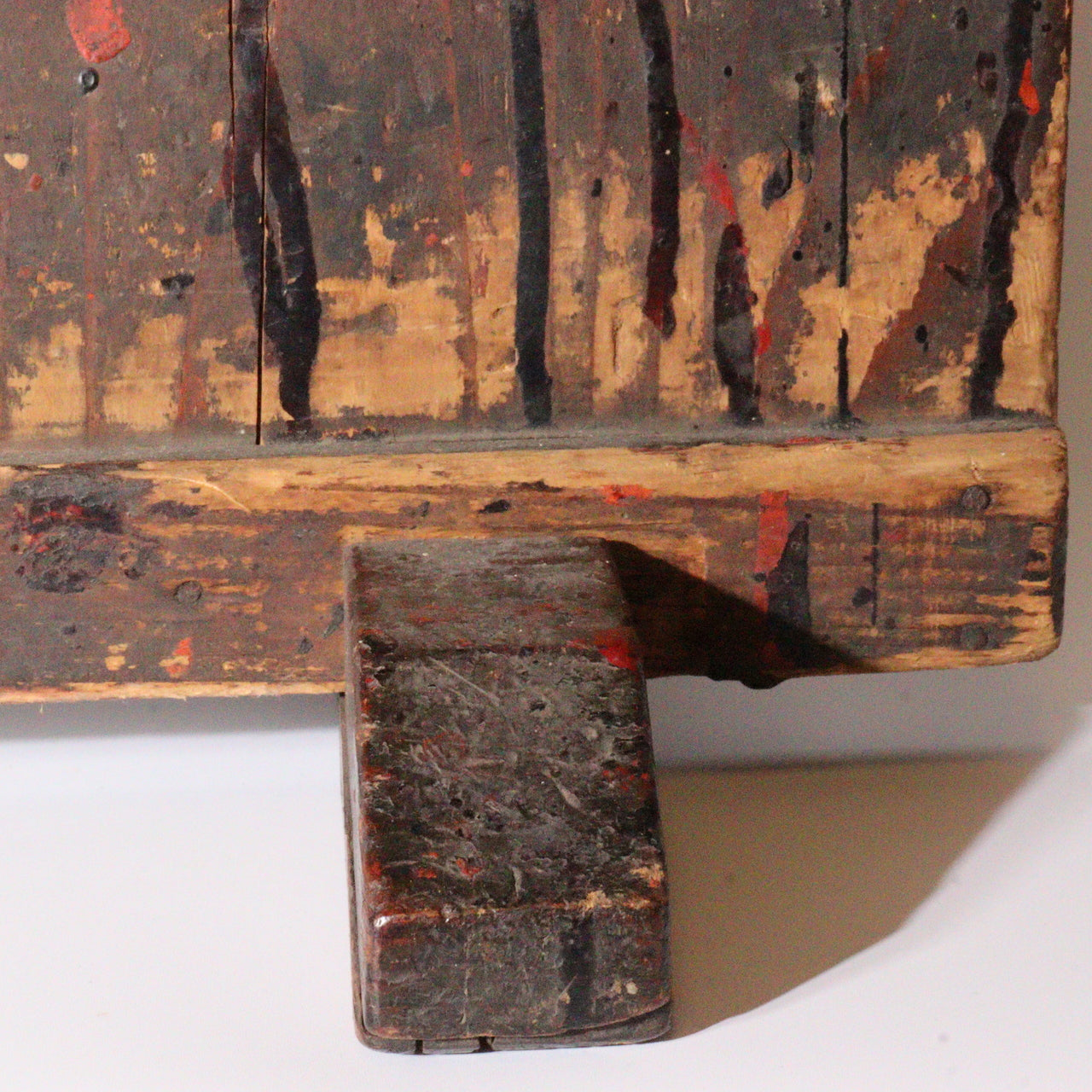 Antique Japanese Aizu Lacquer Craftsman Partition | Work Shield | Edo-Meiji Era