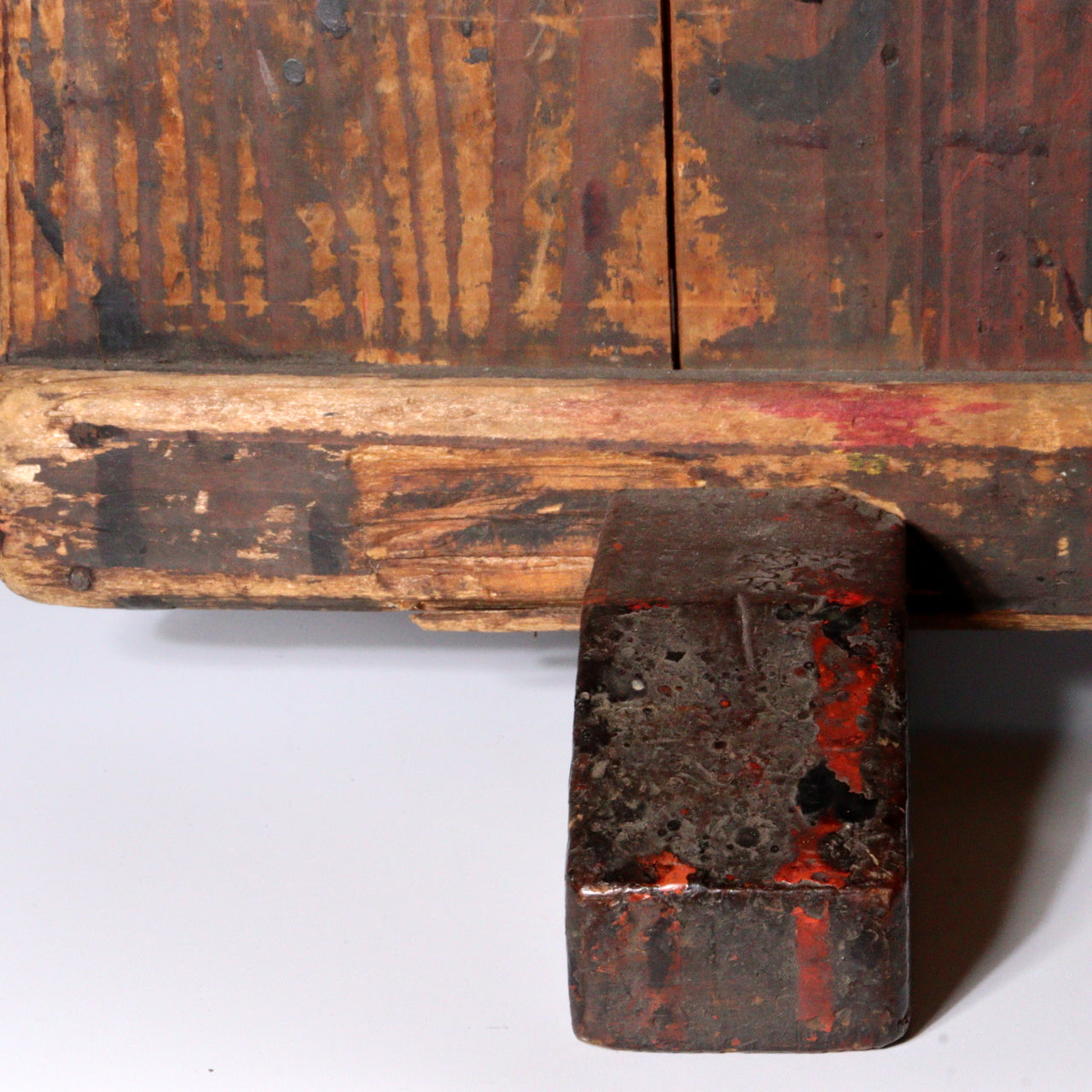 Antique Japanese Aizu Lacquer Craftsman Partition | Work Shield | Edo-Meiji Era