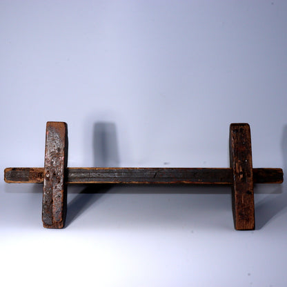 Antique Japanese Aizu Lacquer Craftsman Partition | Work Shield | Edo-Meiji Era