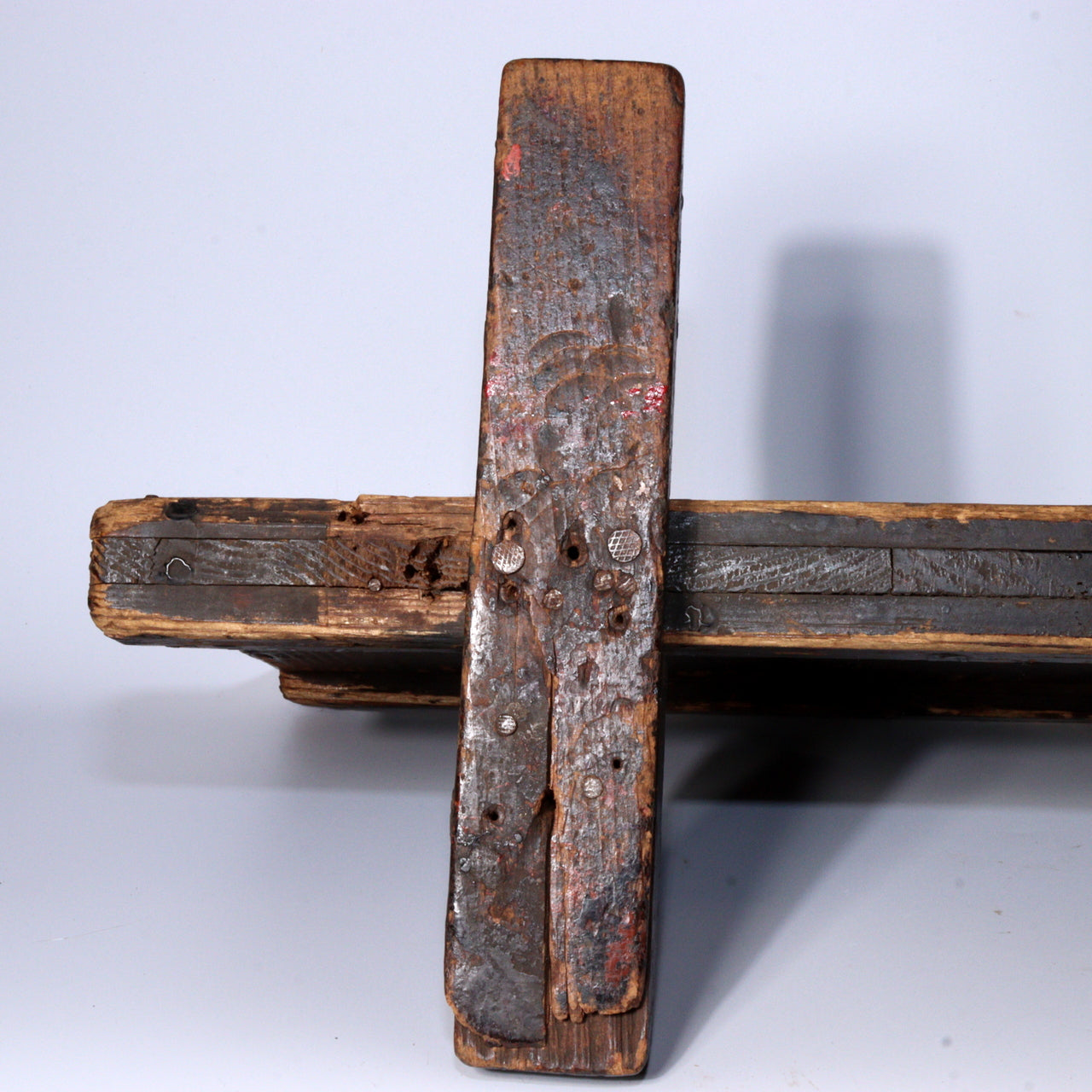 Antique Japanese Aizu Lacquer Craftsman Partition | Work Shield | Edo-Meiji Era
