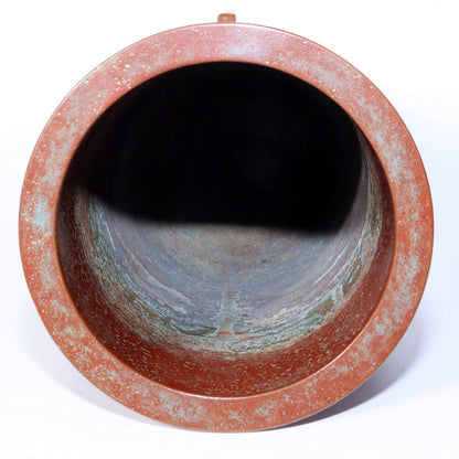 Tando Marutani Japanese Vintage Bronze Vase Unique Tripod Design Art Deco BV588