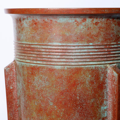 Tando Marutani Japanese Vintage Bronze Vase Unique Tripod Design Art Deco BV588