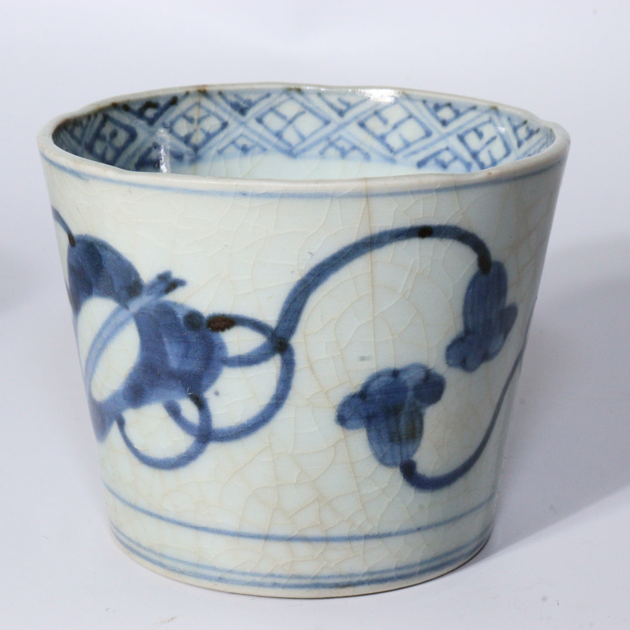 Antique Japanese Blue & White Porcelain Cups - Reference Pieces Soba choko IP112