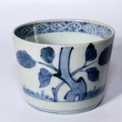 Antique Japanese Blue & White Porcelain Cups - Reference Pieces Soba choko IP112