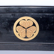 Japanese wooden Sword Rack Stand Tokugawa family crest Mitsuba-Aoi SWR349