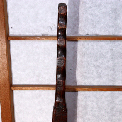 Antique Korean Wooden Candle Stand Dengjandae Handmade Simple Design WO388