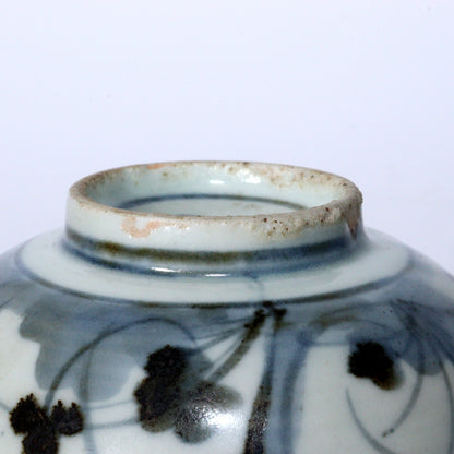 Antique Edo Mid-18C Japanese Hasami Ware Bowl Hand Painted Arita Imari IP116