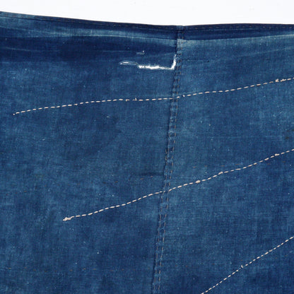Japanese Antique Sashiko Fabric Aizome Furoshiki embroidery Boro Kire Meiji