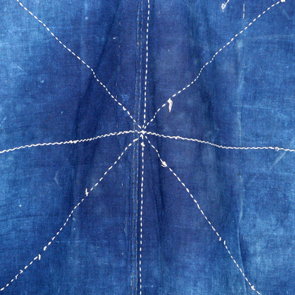 Japanese Antique Sashiko Fabric Aizome Furoshiki embroidery Boro Kire Meiji