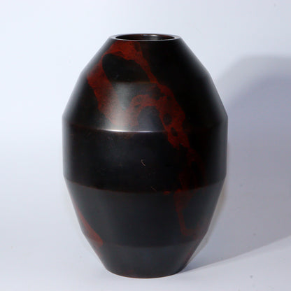 Vintage Japanese Bronze Vase  Signed Copper Flower Vase Houun BV593