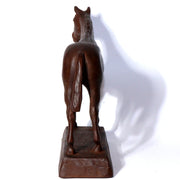 Antique Cast Iron Horse Figurine – Vintage Decorative Sculpture ornament BOS887