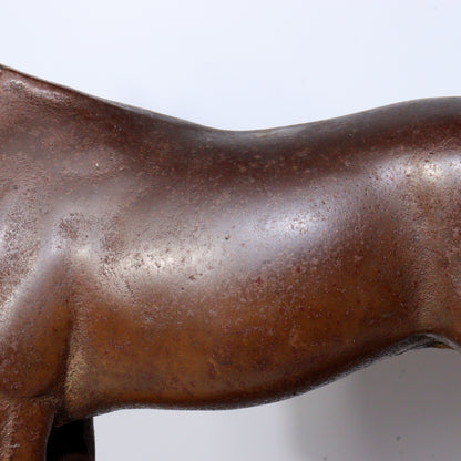Antique Cast Iron Horse Figurine – Vintage Decorative Sculpture ornament BOS887