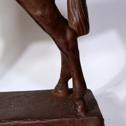 Antique Cast Iron Horse Figurine – Vintage Decorative Sculpture ornament BOS887