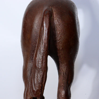Antique Cast Iron Horse Figurine – Vintage Decorative Sculpture ornament BOS887
