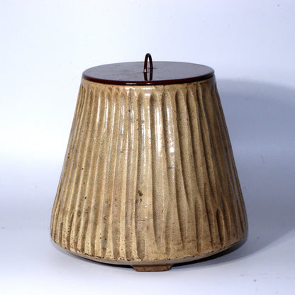 Antique Kizeto Ko-Seto Mizusashi Japanese Tea Ceremony Water Jar Vase Box PCP242