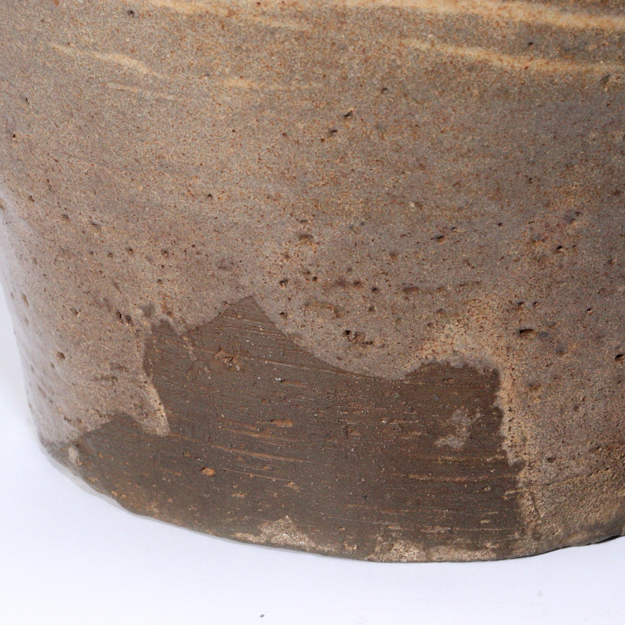 Early Joseon Dynasty Buncheong Mishima Floral Jar Antique Korean Pottery KRS157