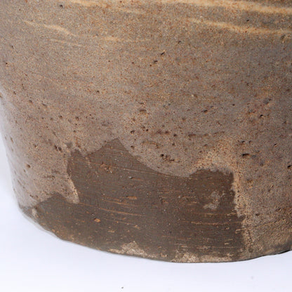 Early Joseon Dynasty Buncheong Mishima Floral Jar Antique Korean Pottery KRS157
