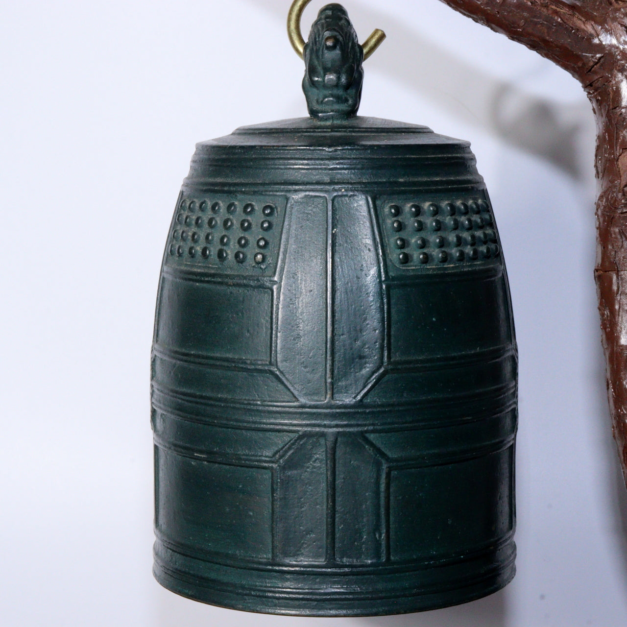 Japanese Bronze Hanging bell Temple Buddhist BOS889