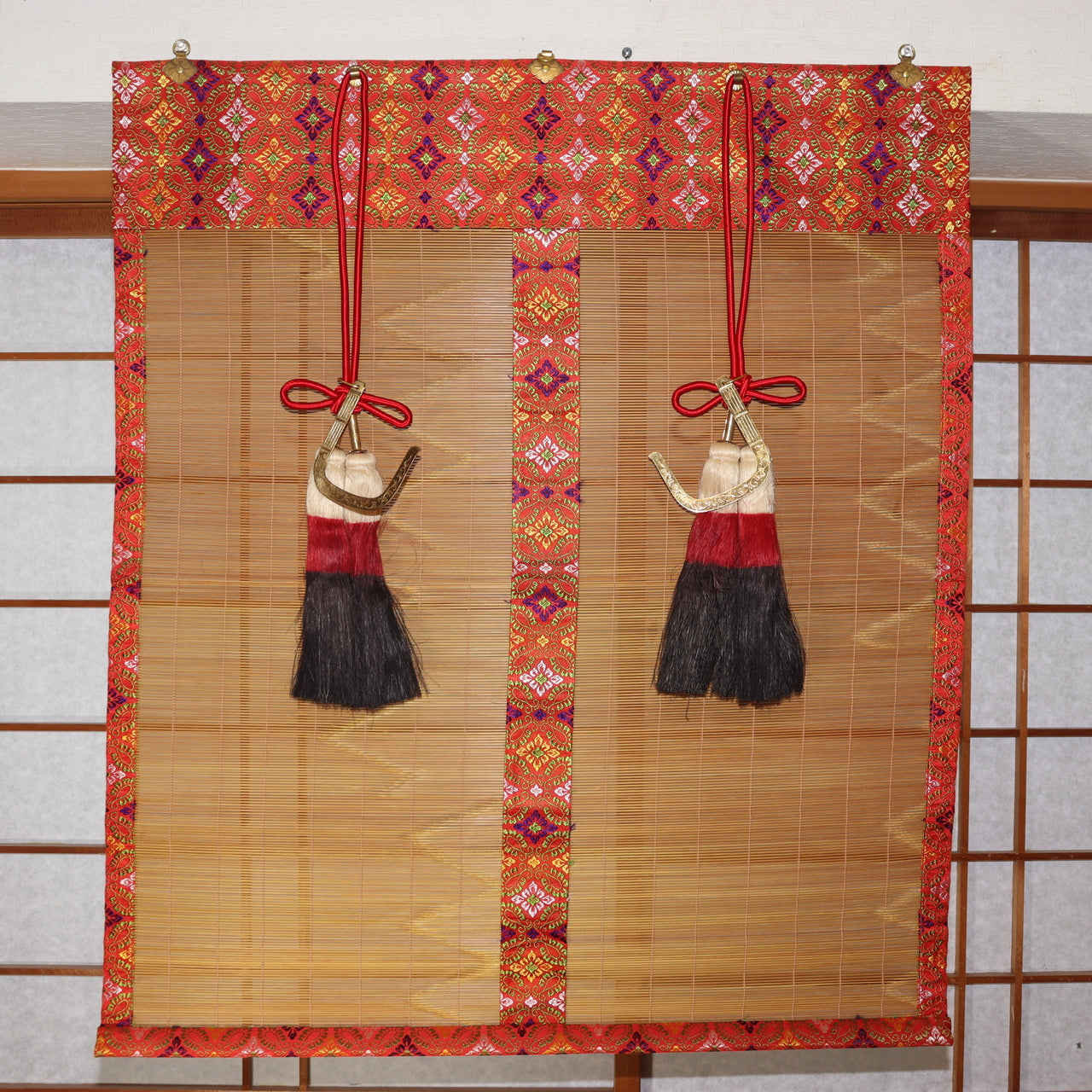 Japanese Omisu Palace Sudare Bamboo Screen Yamato-Nishiki blind Screen VG396