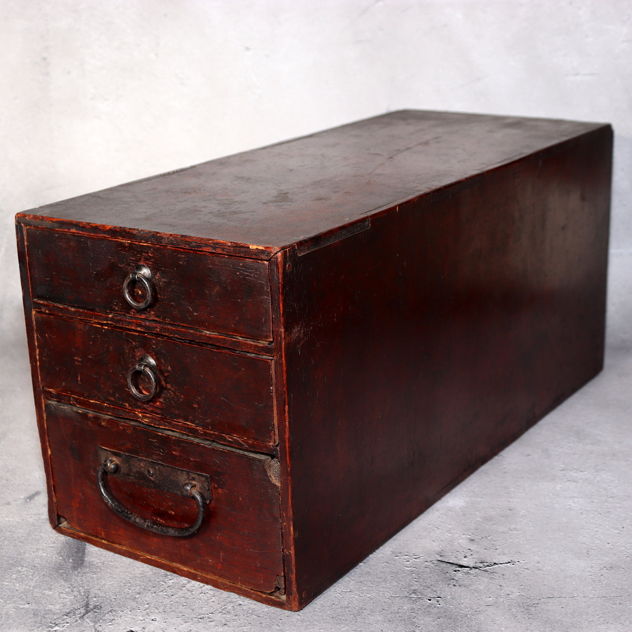 Japanese Antique Wooden Small Tansu Chest Drawers Edo Period WBX312