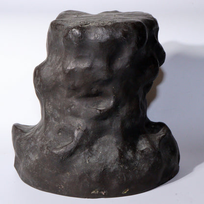 Antique Japanese Bronze Hawk on Rock Sculpture Rare Collectible Item BOS891