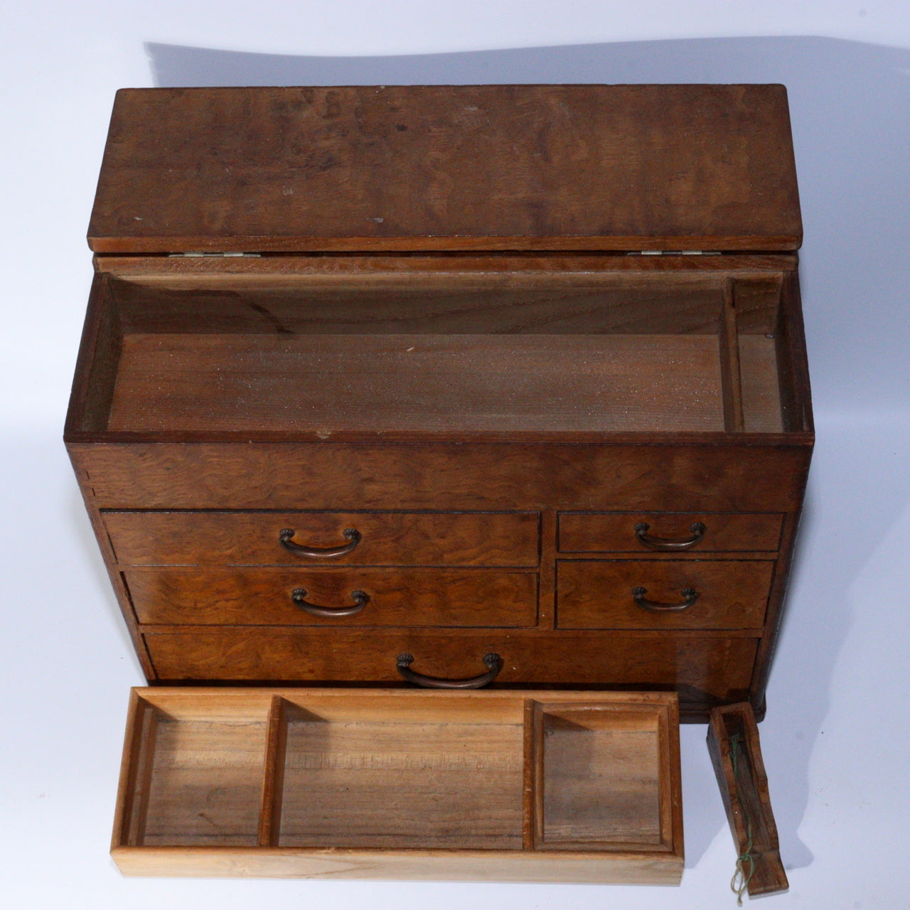 Japanese Vintage Wooden Drawer Chest Tansu Box Cabinet Storage Handmade WBX286