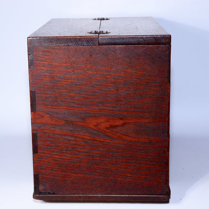 Japanese Vintage Wooden Drawer Sewing Box Tansu Chest Haribako WBX289