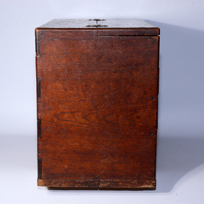 Japanese Vintage Wooden Drawer Sewing Box Tansu Chest Haribako WBX287