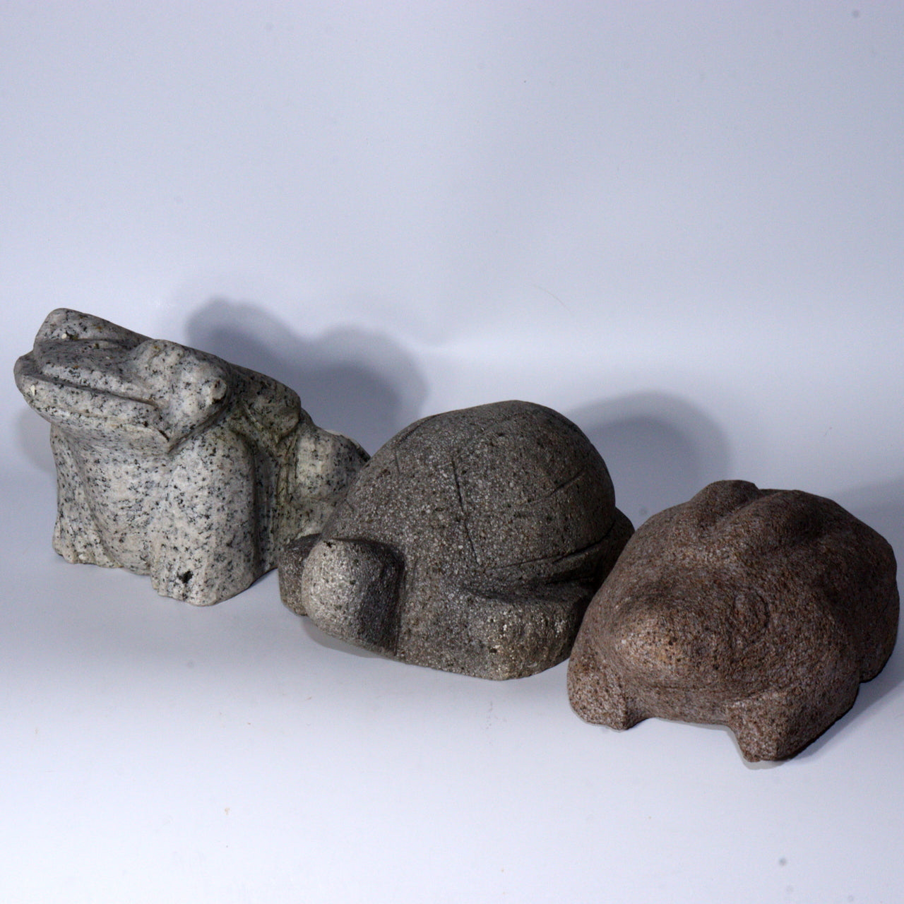 Japanese Garden Stone Animal Turtle Frog Rabbit Statues Natural Granite SDB123