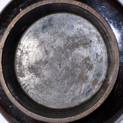 Antique Aizu Lacquerware Red Pedestal Tray Meiji Era Japanese Negoro WO396 -3